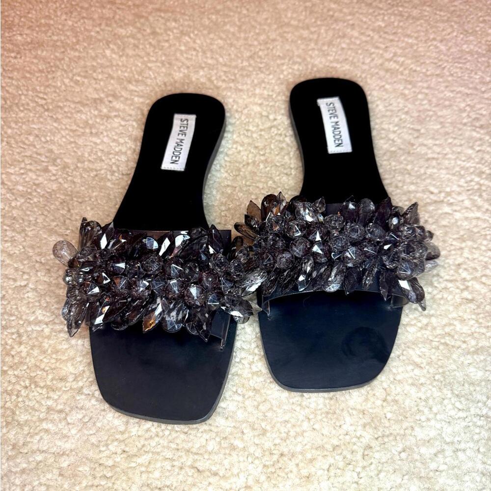 Steve Madden black jelly sandals